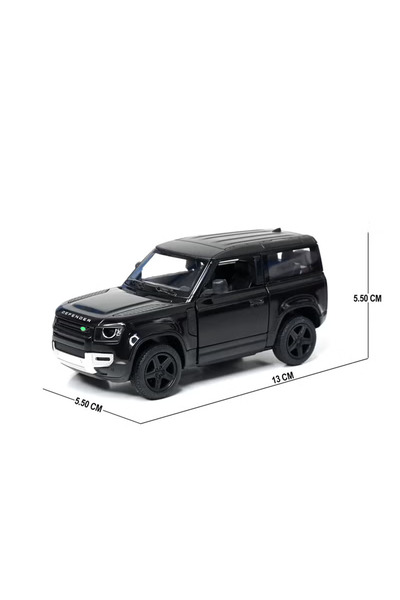 Kinsmart Land Rover Defender 90 Black 1:36 Officially Licensed Die-Cast Metal Model Car