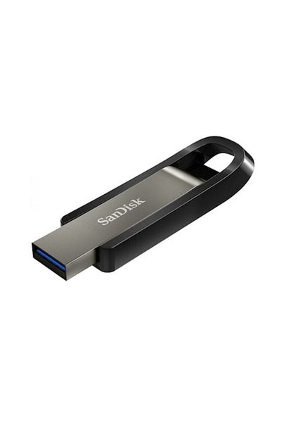SanDisk Stick de Memorie 64GB, USB 3.2, Click SanDisk, Metal, Grey