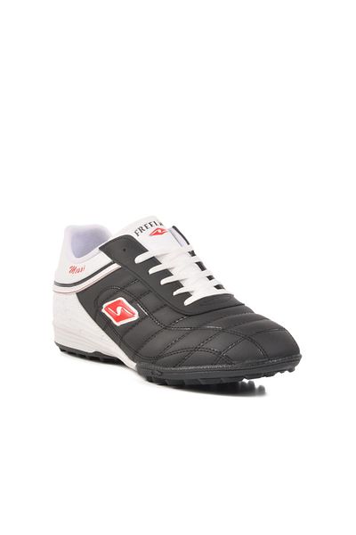 WALKWAY 250 Large Size Black-White Men's Astroturf Field Shoes