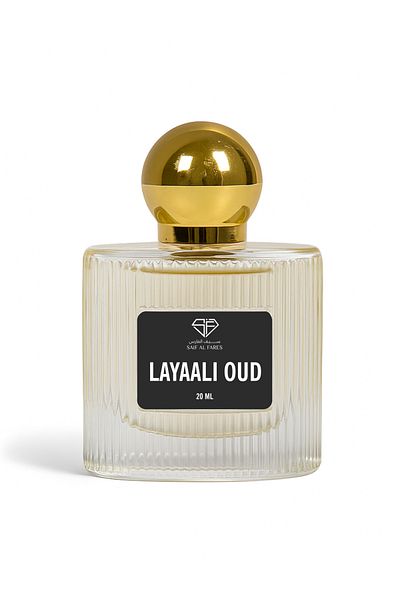 SAIF AL FARES Layaali Oud Attar Perfume Oil Roll On for Men & Women 20ml
