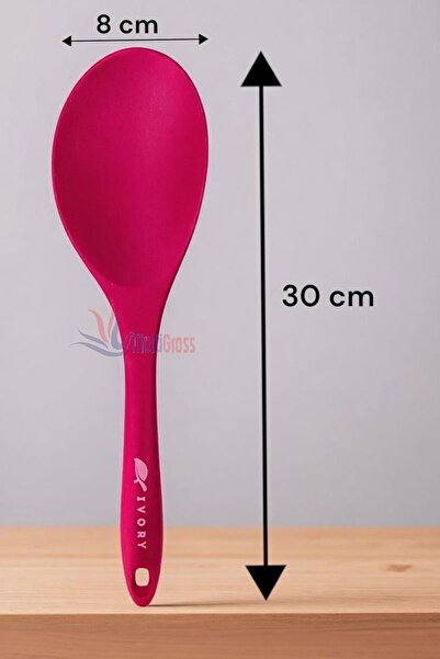 Multiamo Heat Resistant Silicone Tongs Colander Ladle Spatula Spoon Set (30-28-22-20 cm) 14 Pieces