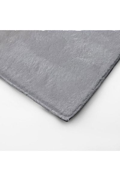 divendi-ro Decorative velvety carpet mat, soft texture, non-slip inner layer, 150x100 cm, gray