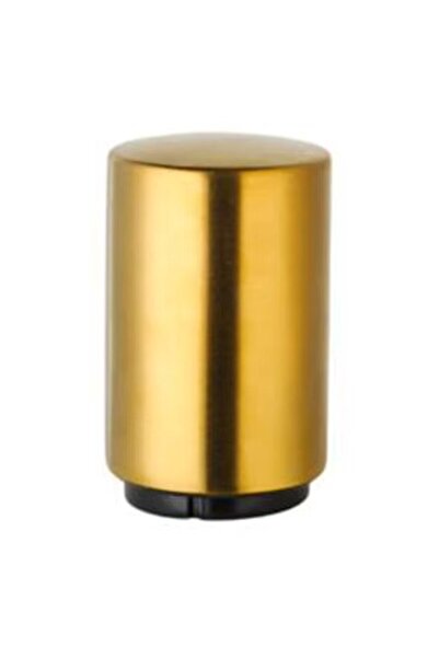 OEM Desfacator sticle din inox cu magnet si sistem push, design cilindric modern, Auriu