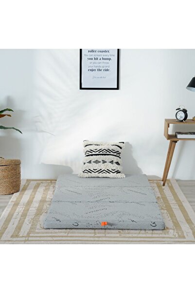Danube Home Houston Tri Fold Mattress 180X90X6 - Graphine Fabric cm | Single Bed Mattress | Medium Firm Feel