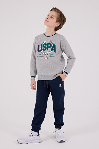 U.S. Polo Assn. ERKEK ÇOCUK EŞOFMAN TAKIMI - GRİ MELANJ