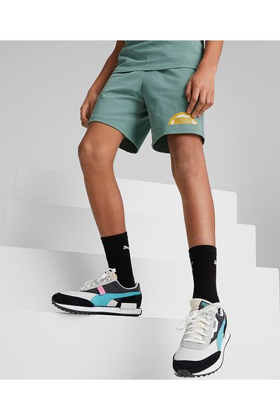 Puma Street Art Graphic Shorts - Green