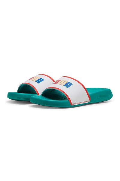 Puma Popcat 20 Ready Set Better Jr Slides - Sparkling Green