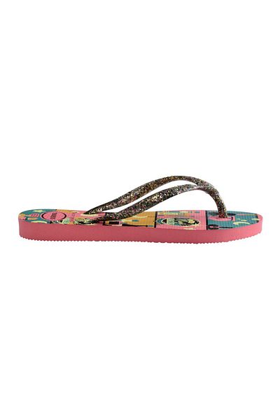 Havaianas Kids Slim Fashion Glow In The Dark Flip Flops - Pink Porcelain