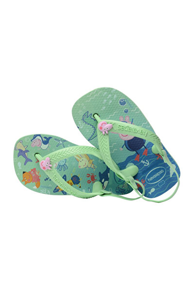 Havaianas Baby Peppa Pig Flip Flops - Green Garden