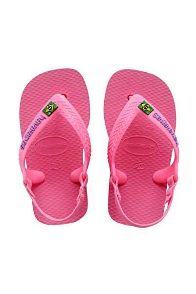 Havaianas Baby Brasil Logo II Flip Flops - Crystal Rose