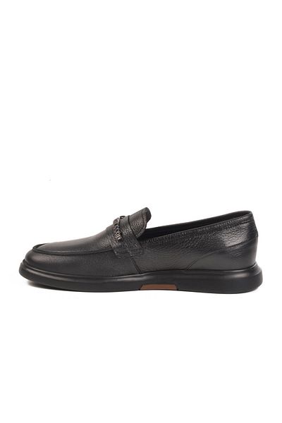 MARCOMEN 152-21139 m Black-Black Genuine Leather Men's Sneaker