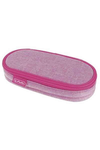 Herlitz PENAR TIP ETUI OVAL, DIN TRICOT, CULOARE ROZ
