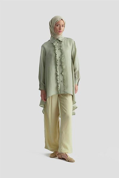 Armine Tunica asimetrică Cupra 25Y4624 Misty Green