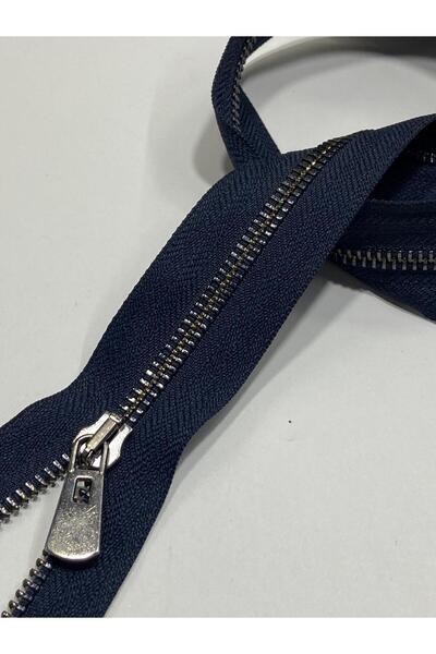 karantuhafiye Iron Tooth Coat Coats Zipper / 75 cm / Navy Blue / Anthracite Tooth / No 5