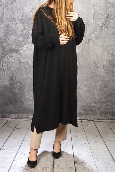İDOL MODA Comfortable Comfortable Oversize Viscos Long Tunic