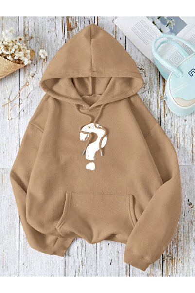 StartMore هودي بني للجنسين للنساء/الرجال من SORU ملون ومطبوع مخصص من القطن كب...