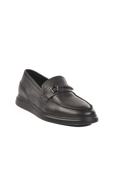 MARCOMEN 152-21139 m Black-Black Genuine Leather Men's Sneaker