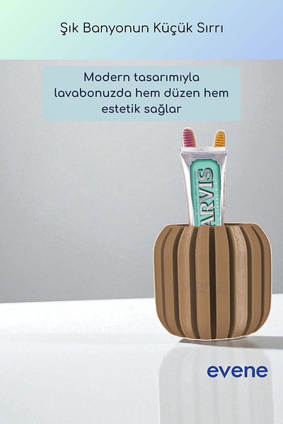 Evene Θήκη οδοντόβουρτσας Βάση οδοντόβουρτσας Βάση οδοντόβουρτσας Milk Coffee Color Model 79