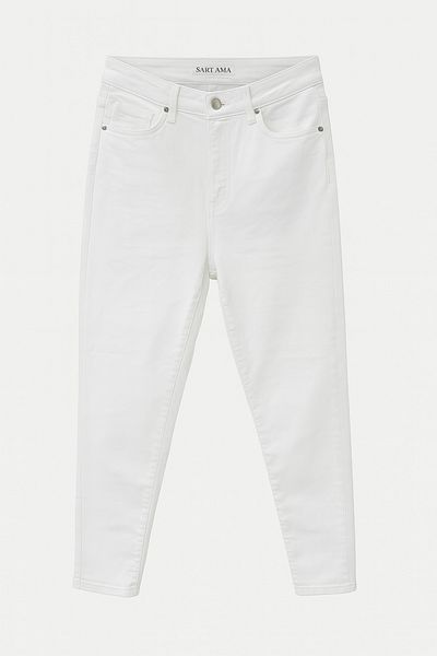 Amia&Co. White High Waist Skinny Jean