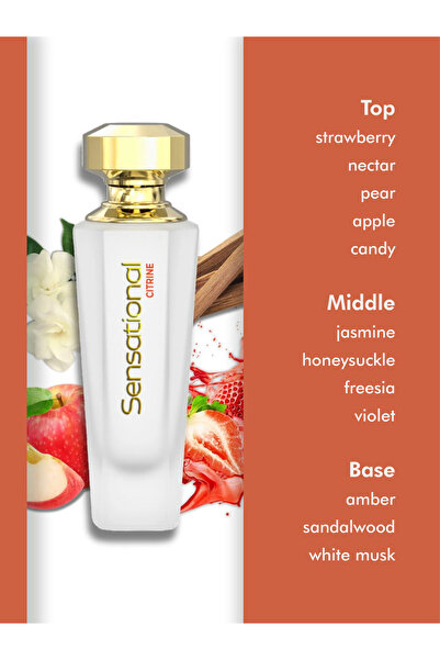 SAIF AL FARES Sensational Citrine Perfume for Women (Citrus, Lychee, Candy) 45ML