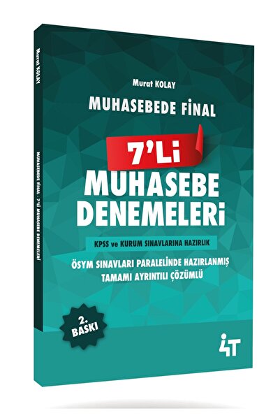4T YAYINEVİ Muhasebede Final - 7’Li Muhasebe Denemeleri 2. baskı