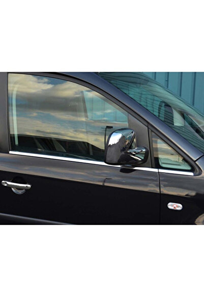 ueskrom Vw Caddy Uyumlu Krom Cam Çıtası 4prç P.çelik 2004-2015 Arası