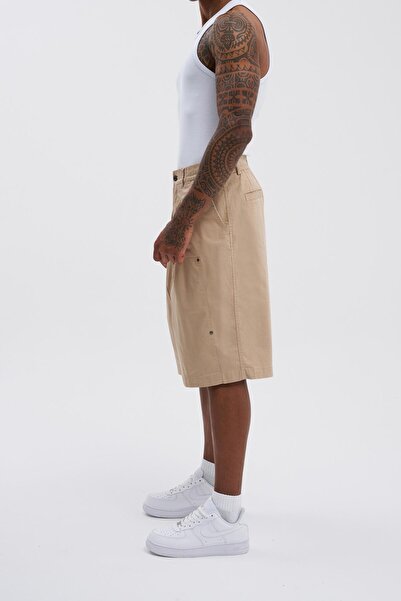Machinist Ανδρικό σορτς Oversize Carpenter σε ανοιχτό μπεζ χρώμα