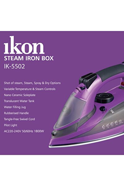 Ikon Steam Iron IK-5502 1800W
