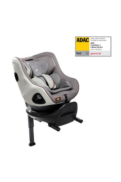 Joie - Set scaun auto rotativ i-Harbour Signature Oyster, 40-105 cm + i-Base Encore, testat ADAC