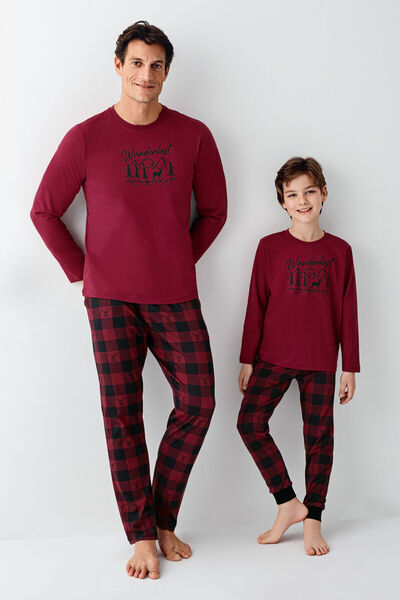 Arnetta Ανδρικό Σετ Πυτζάμες Claret Red