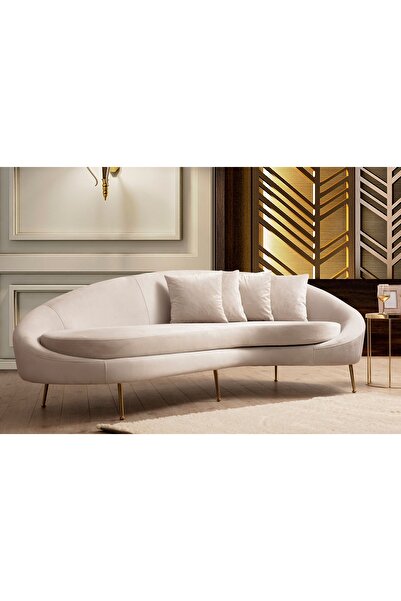 Vivense ESES SAĞ KOLLU ÜÇLÜ KOLTUK, EKRU