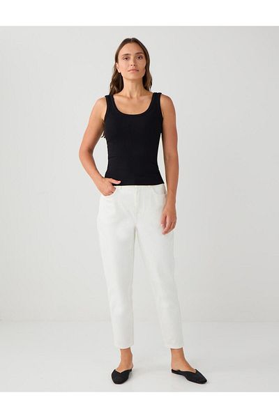 Jimmy Key Tricot negru slim fit cu decolteu în U