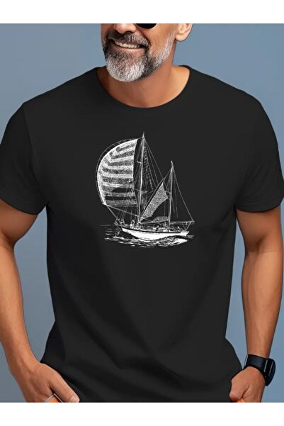 shidumanlar Oversize Yelkenli Baskılı Penye Tshirt