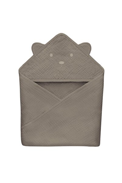 Lionelo_SP Prosop de baie, Lionelo, Cu gluga, Din muselina, 100% bumbac, 80x8...