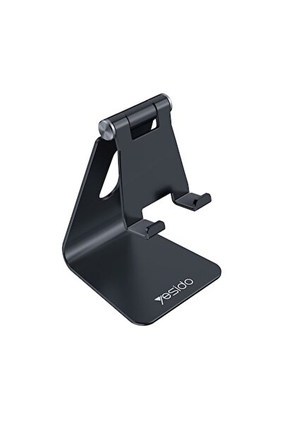 Bibilel Tablet/ Desktop Stand, Aluminum, Folding, T629, Black