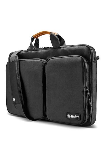 OEM Geanta Mailman pentru Laptop 17 inch, Lightweight, Laptop Shoulder Bag, I38, Nailon, Negru