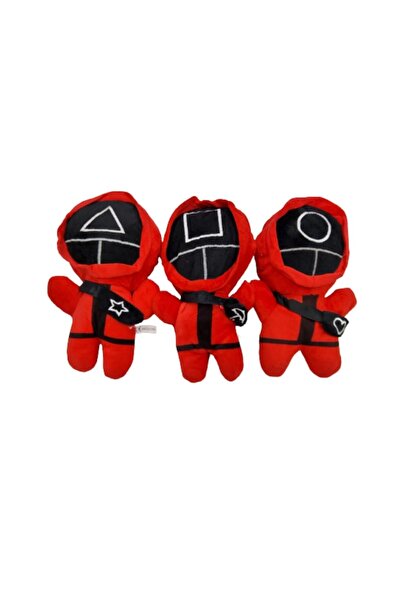 OEM Set 3 plush toys, figurines from Squid Game, Circle Square Triangle, 15cm