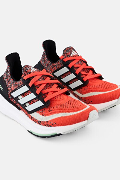 adidas Kids Boy Ultraboost Light Lace Up Running Shoes, Red