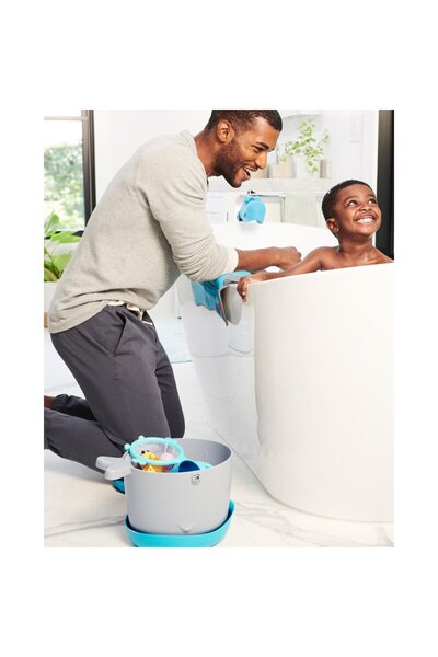 Skip Hop Toy organizer, Skip Hop, Moby Stowaway, With handle, With stand, BPA free, 9 months+, White