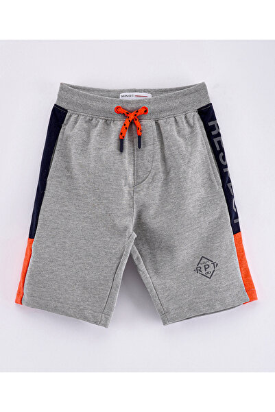Minoti شورت من الصوف - رمادي