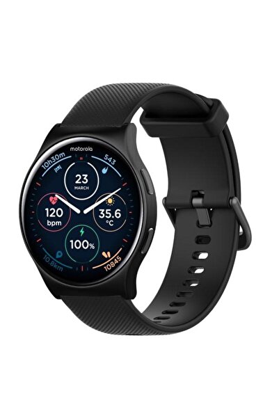 Motorola Ceas inteligent Moto Watch 120, ecran AMOLED 1.43", Bluetooth, asist...