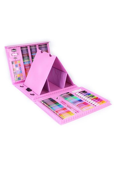 Flippy Set de 208 piese, complet pentru pictură și desen, rabatabil, tip servietă