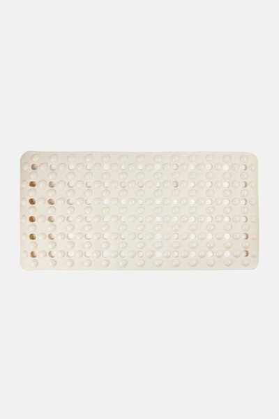 Bath Bliss Bubble Textured Non Slip Bath Mat, Beige