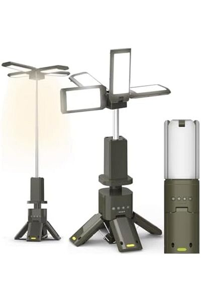 Generic Rechargeable Multifunctional Outdoor Waterproof Four Leaf Camping Light Z2 with Adjustable height