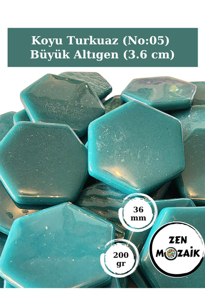 Zen Mozaik Mozaic hexagonal din sticlă pentru lucrările tale de mozaic artist...