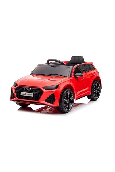 divendi-ro Electric Car with Battery, model, Audi RS6, 6V 4.5AH and Remote Control, 30 kg, Bluetooth, red