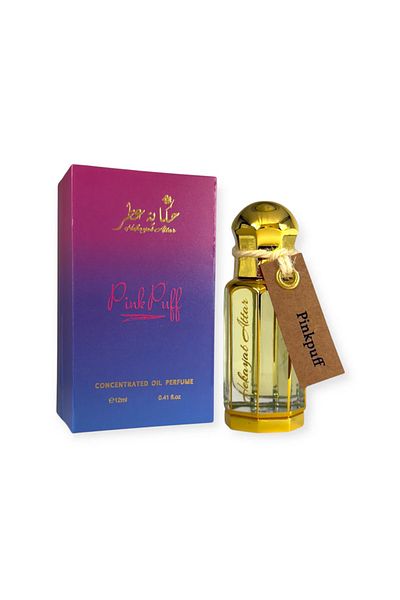 Hekayat Attar Perfume Oil Concentrate Pinkpuff by Hekayat Attar, Unisex, 12 ml