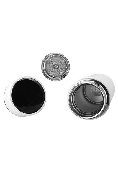 S-LINK Sl-Tm02 Matte White 450ml Inner 304 Outer 201 Thermos Mug-Cup