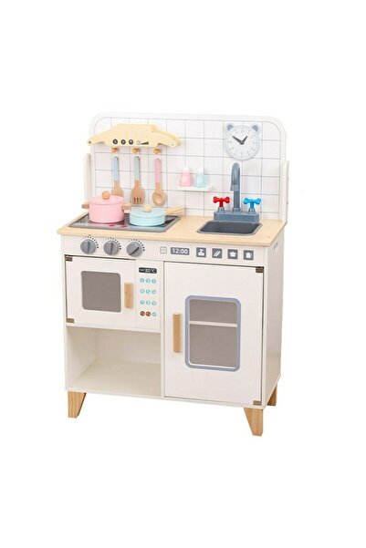 BabyMix_SP Bucatarie copii, Baby Mix, Din lemn, Cu accesorii, 85x60x28 cm, Co...