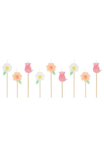 Meri Meri - Flower Candles - 9 Pieces